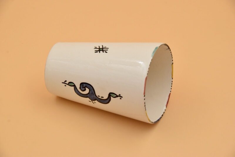 Set of 2 Cups Small Tangiers Ceramic Handmade - Image 3