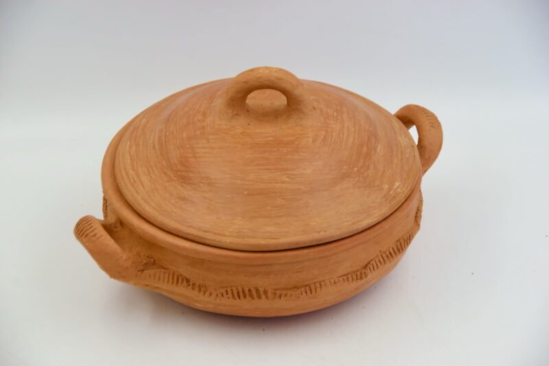 Handmade Moroccan Clay Cooking Pot with Lid