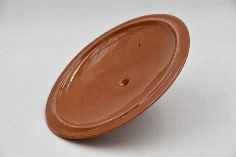 Tagra Cooking Pot Tagine Natural Terra Cotta Glazed Handmade Painted Line 4 Sizes - Image 7