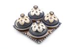 Moroccan Serving Mini Tajines - Handmade Sky Blue Tapas Serving Holders