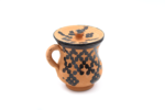 Moroccan Clay Mug - Handmade Baked Earth Cup + Lid