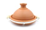 Tagine Cooking Terra Cotta Natural Marrakech Handmade + Plate