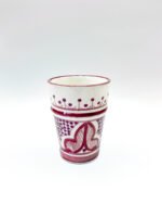 Moroccan Ceramic Cup - Handmade Purple Cup Glazed