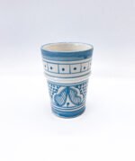 Moroccan Ceramic Cup - Handmade Sky Blue Cup Glazed